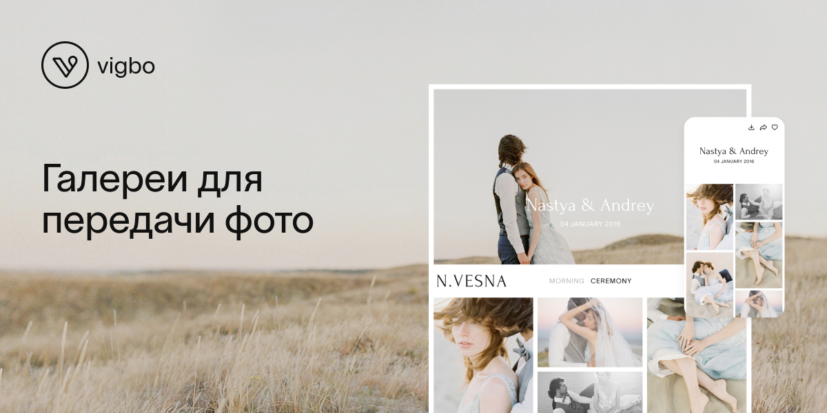 галереи от Vigbo облачный диск для передачи фото клиентам галереи от Vigbo облачный диск для передачи фото клиентам